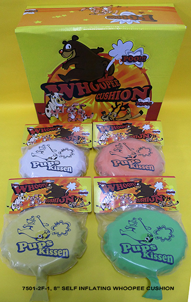 7501-2F-1 SELF-INFLATING WHOOPEE CUSHION WITH DISPLAY BOX