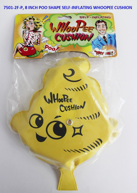 7501-2F-P POO SHAPE SELF-INFLATING WHOOPEE CUSHION